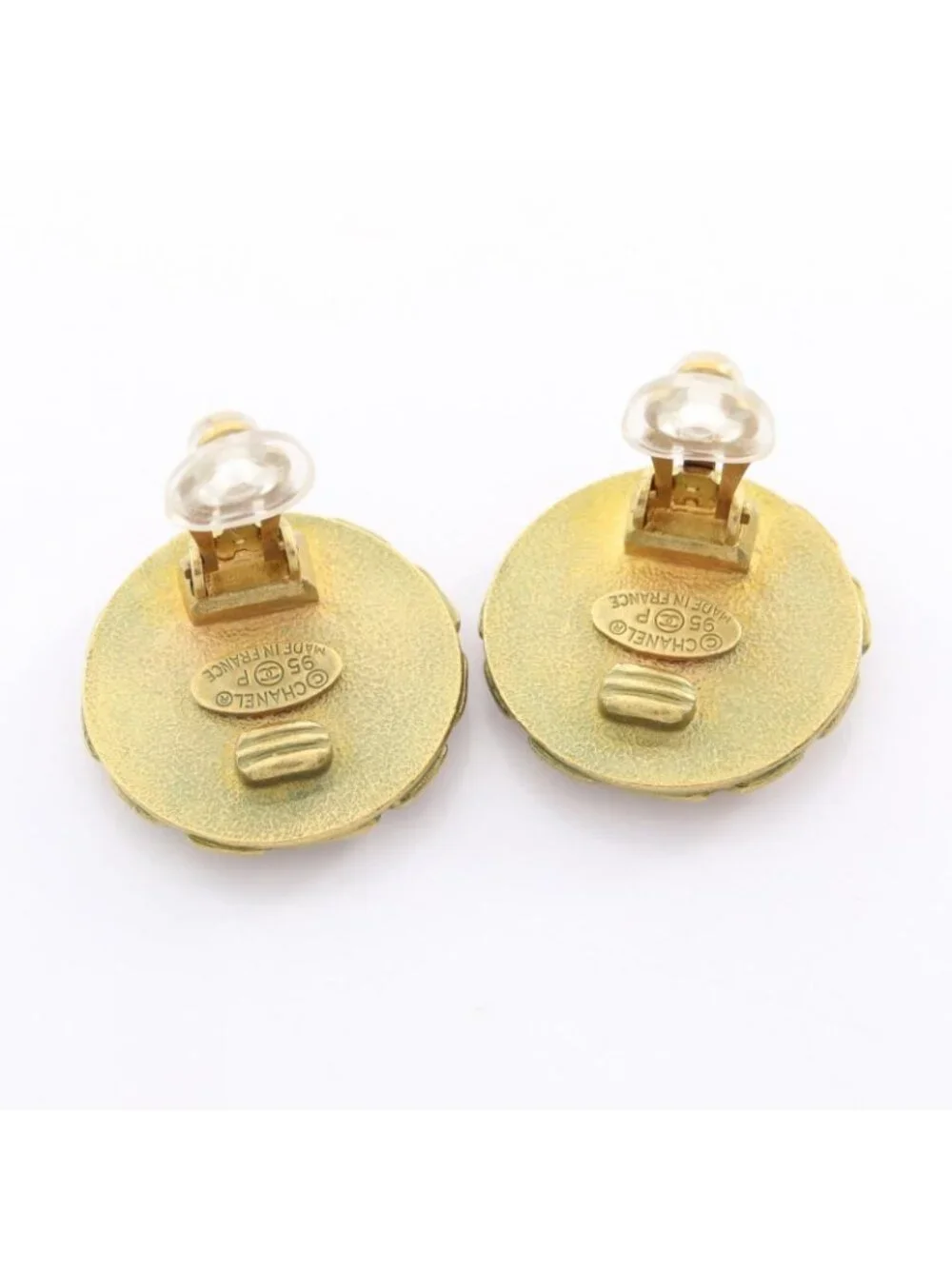 Chanel Earrings CC Logo Chain